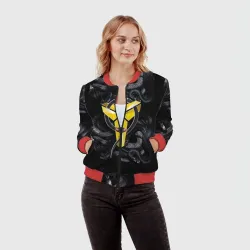 Женский бомбер 3D Los Angeles LakersKobe Bryan - фото 2