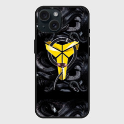 Чехол силиконовый для Apple iPhone 15 матовый Los Angeles LakersKobe Bryan