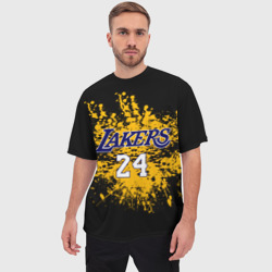 Мужская футболка oversize 3D Kobe Bryant - фото 2