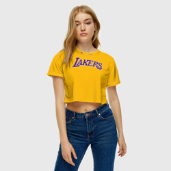 Женская футболка Crop-top 3D Kobe Bryant - фото 2