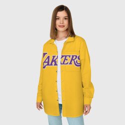 Женская рубашка oversize 3D Kobe Bryant - фото 2