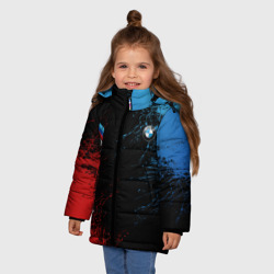 Зимняя куртка для девочек 3D БМВ Мотоспорт - фото 2