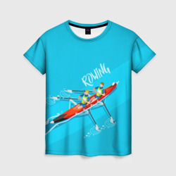 Женская футболка 3D Rowers