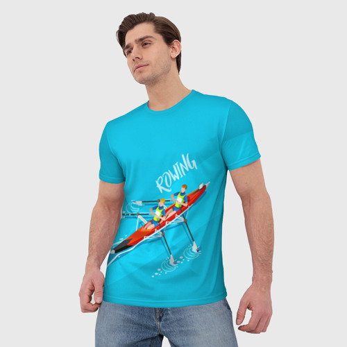Мужская футболка 3D Rowers, цвет 3D печать - фото 3