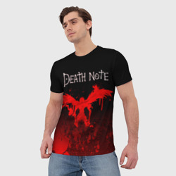 Мужская футболка 3D Тетрадь смерти - фото 2