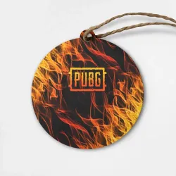 Деревянная игрушка круг PUBG