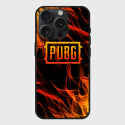 Чехол силиконовый для Apple iPhone 15 Pro матовый PUBG