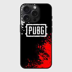 Чехол силиконовый для Apple iPhone 15 Pro Мax матовый PUBG ПУБГ