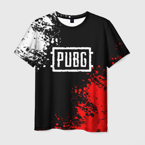 Мужская футболка 3D с принтом PUBG | ПУБГ (Z), вид спереди #2