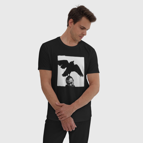 Мужская пижама хлопок Масло Черного Тмина, цвет черный - фото 3