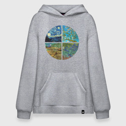 Худи SuperOversize хлопок Ван Гог. Картины