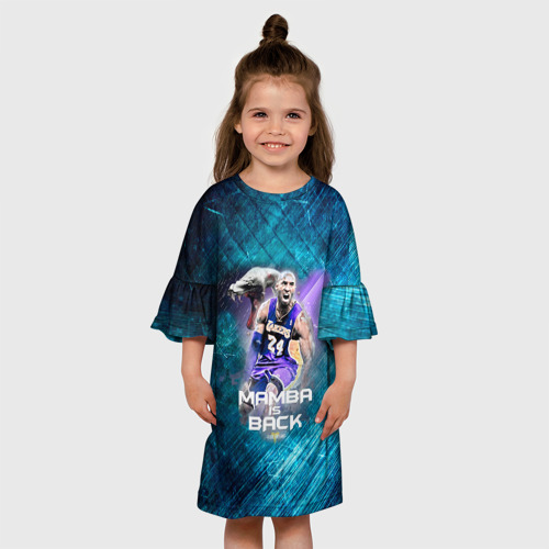 Детское платье 3D с принтом Kobe Bryant, вид сбоку #3