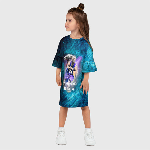 Детское платье 3D с принтом Kobe Bryant, фото на моделе #1