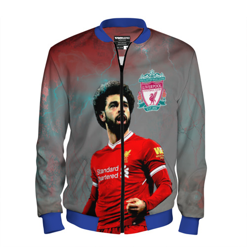 Мужской бомбер 3D Mohamed Salah, цвет синий