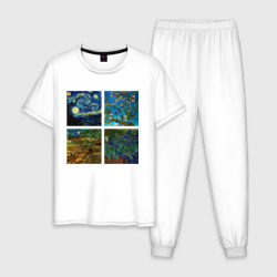 Мужская пижама хлопок Ван Гог картины