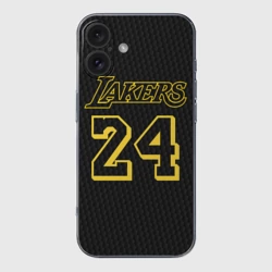 Чехол для iPhone 16 силиконовый с защитой камеры Kobe Bryant