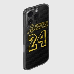 Чехол для iPhone 16 Pro силиконовый с защитой камеры Kobe Bryant - фото 2