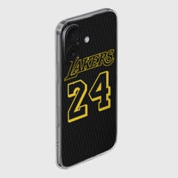 Чехол для iPhone 16 силиконовый с защитой камеры Kobe Bryant - фото 2