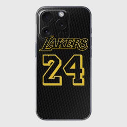 Чехол для iPhone 15 Pro Max силиконовый с защитой камеры Kobe Bryant