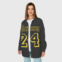 Женская рубашка oversize 3D Kobe Bryant - фото 2