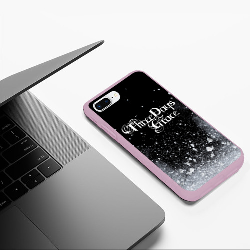 Чехол для iPhone 7Plus/8 Plus матовый Three Days Grace, цвет розовый - фото 5