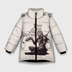 Зимняя куртка для девочек 3D Toss a coin to your Witcher