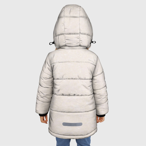 Зимняя куртка для девочек 3D Toss a coin to your Witcher, цвет светло-серый - фото 4