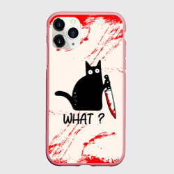 Чехол для iPhone 11 Pro Max матовый What cat