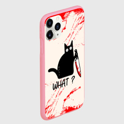Чехол для iPhone 11 Pro Max матовый What cat - фото 2