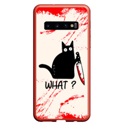 Чехол Samsung Galaxy S10 What cat