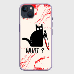 What cat – Чехол для iPhone 14 Plus с принтом купить
