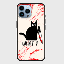 Чехол для iPhone 14 Pro Max What cat