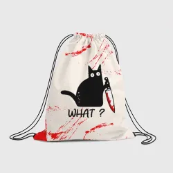 Рюкзак-мешок 3D What cat