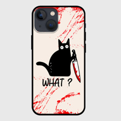Чехол для iPhone 13 mini What cat