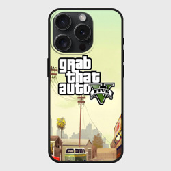 Чехол силиконовый для Apple iPhone 15 Pro Мax матовый GTA 5