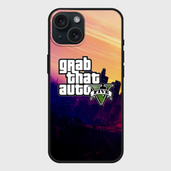 Чехол силиконовый для Apple iPhone 15 матовый GTA 5