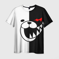 Мужская футболка 3D Monokuma прямоугольники