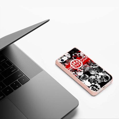 Чехол для iPhone 5/5S матовый Three days grace, цвет светло-розовый - фото 5