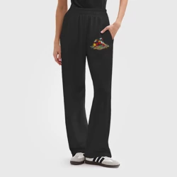 Женские брюки oversize без начеса хлопок Кубик Рубика - фото 2