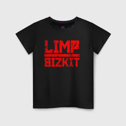 Детская футболка хлопок Red logo Limp bizkit