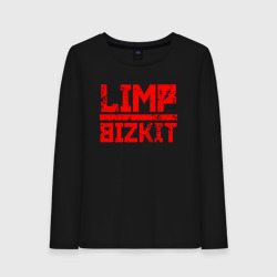 Женский лонгслив хлопок Red logo Limp bizkit