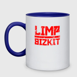 Кружка двухцветная Red logo Limp bizkit