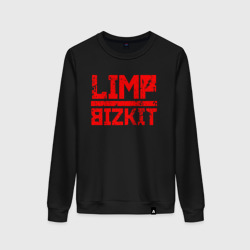 Женский свитшот хлопок Red logo Limp bizkit