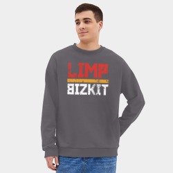 Мужской свитшот oversize без начеса хлопок Limp Bizkit - фото 2