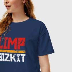 Женская футболка хлопок Oversize Limp Bizkit - фото 2