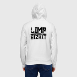 Мужская толстовка на молнии хлопок Limp Bizkit black big logo - фото 2