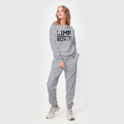 Женский костюм хлопок Limp Bizkit black big logo - фото 2