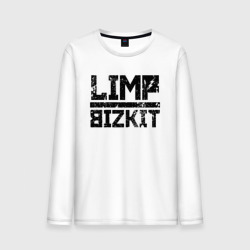 Мужской лонгслив хлопок Limp Bizkit black big logo