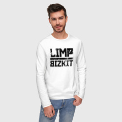 Мужской лонгслив хлопок Limp Bizkit black big logo - фото 2