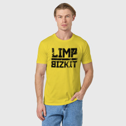 Мужская футболка хлопок Limp Bizkit black big logo - фото 2